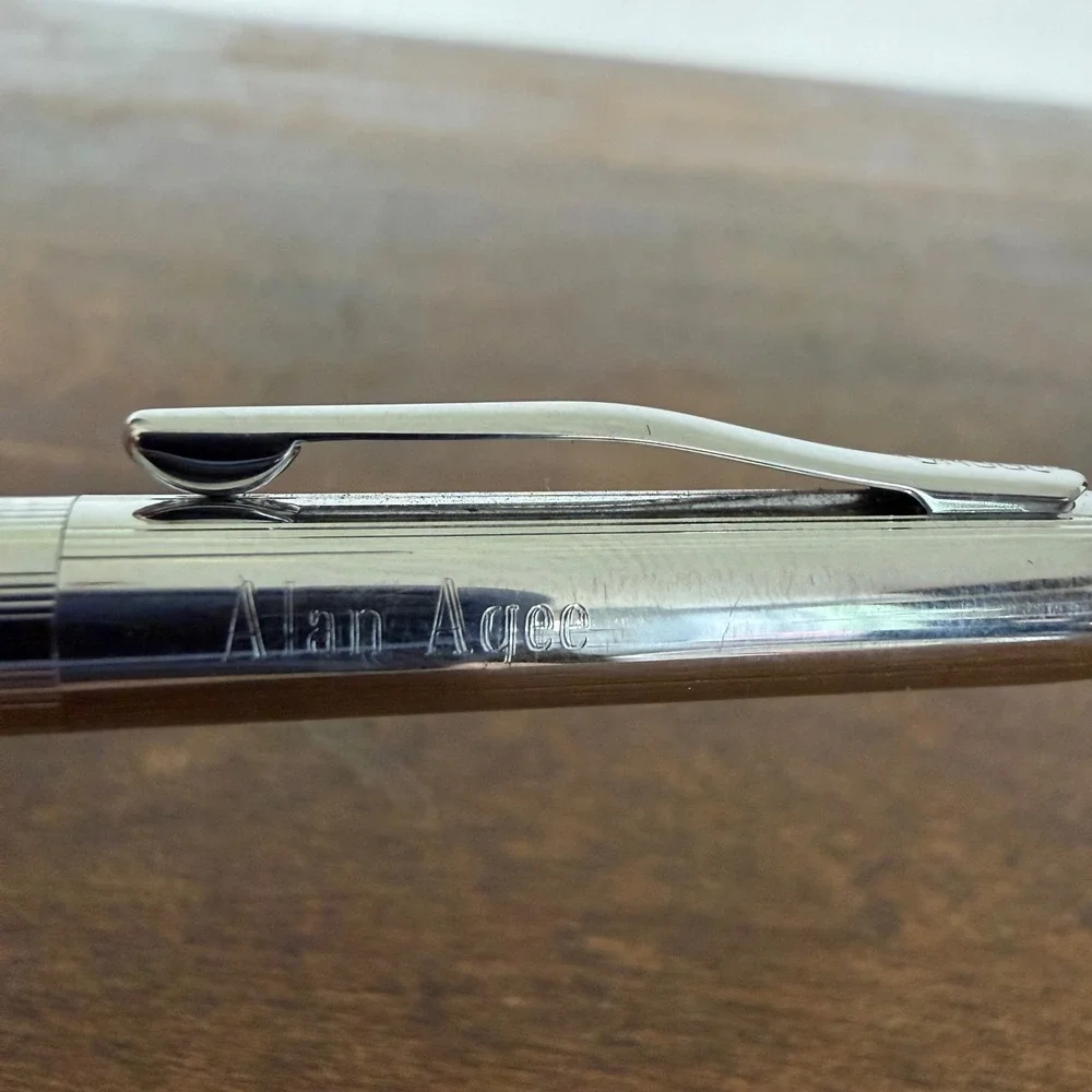 Vintage Cross Chrome Classic Century Ballpoint Pen‎ USA Twist Action Retro READ